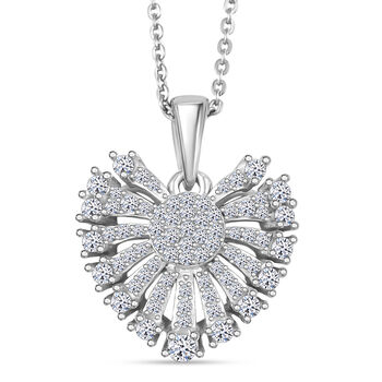 LUXURIANT DIAMOND - Lab Grown Diamant SI-GH Schmuckset ca. 50 cm 925 Silber rhodiniert ca. 0,50 ct.