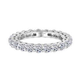 LUXURIANT DIAMOND - Lab Grown Diamant SI-GH SGL zertifiziert Ring 925 Silber rhodiniert (Größe 18.00) ca. 2.00 ct