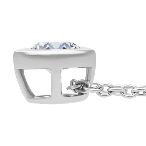 LUXURIANT DIAMOND- Labor VS Diamant-Anhänger mit 50cm Kette, 925 Silber platiniert- 0,25 ct. image number 5