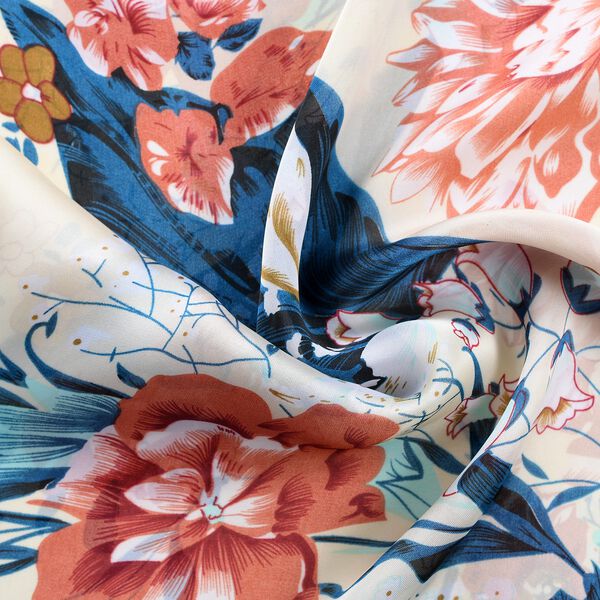 100 % nat&uuml;rlicher Satin Seiden Schal, Mehrfarbig image number 4