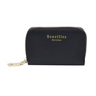 SENCILLEZ Geldbörse aus 100% echtem Leder und RFID Schutz, Größe 12x2x8 cm, Schwarz image number 0