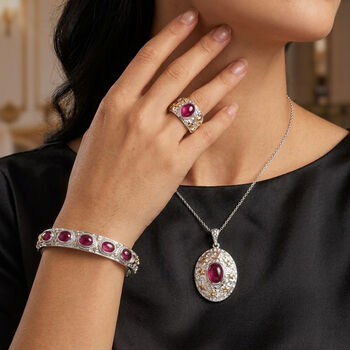 AA afrikanisches Rubin Schmuckset