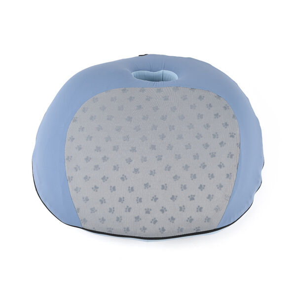 LIVMORE Sitzkissen, viskoelastischer Schaum, k&uuml;hlender Stoff, 50x46x15cm, Blau image number 3
