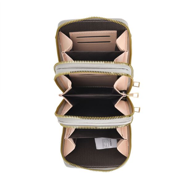 Moderne Umhängetasche mit RFID-Schutz, hellgrau image number 3