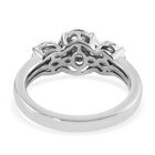 LUSTRO STELLA Hergestellt mit ZIRKONIA Ring 925 Silber Platin-Überzug (Größe 16.00) ca. 1,31 ct image number 4