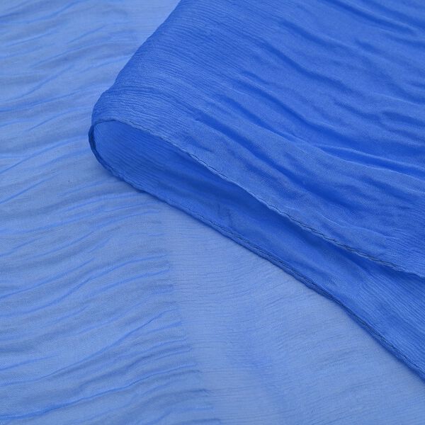 LA MAREY - Schal aus 100% reiner Maulbeerseide, Blau-Türkis image number 3