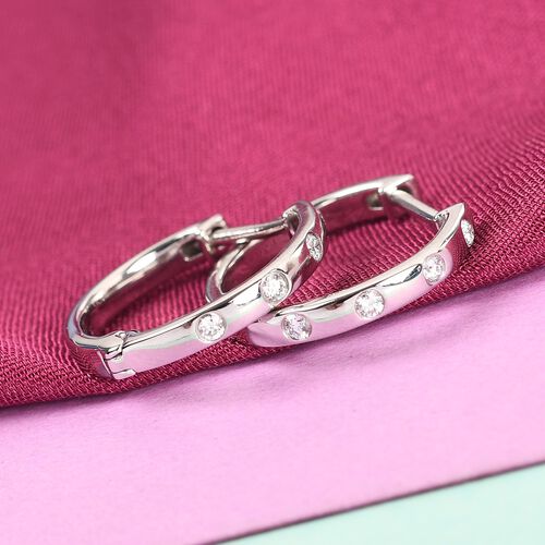 RHAPSODY Diamant zertifiziert VS E-F Creolen 950 Platin ca. 0,15 ct image number 1
