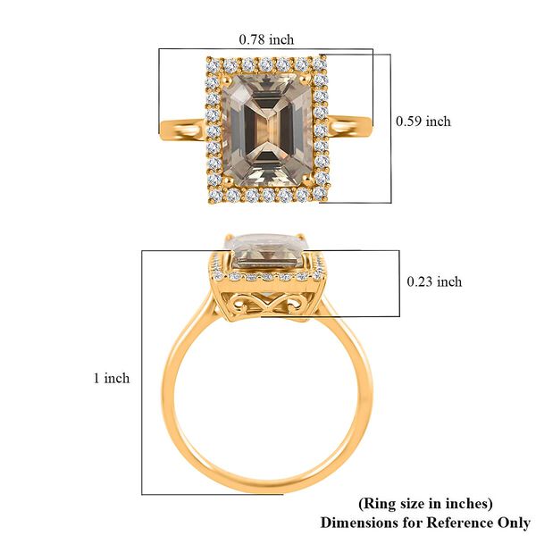 AAA Turkizit, Weißer Diamant Ring 585 Gold (Größe 19.00) ca. 4,37 ct image number 5