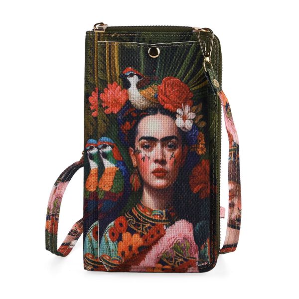 2-teiliges Taschenset - 40x12x35cm Shopper und 20x11x2cm Handytasche, Frida Kahlo image number 6