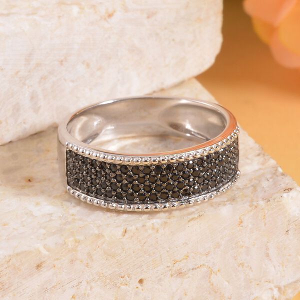 Schwarzer Spinell-Bandring - 0,53 ct. image number 2