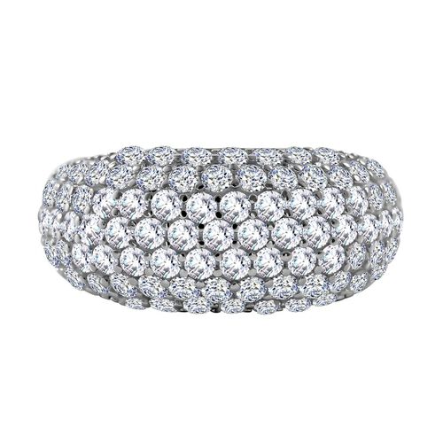 Weißer Zirkonia Ringe 925 Silber rhodiniert (Größe 16.00) image number 0