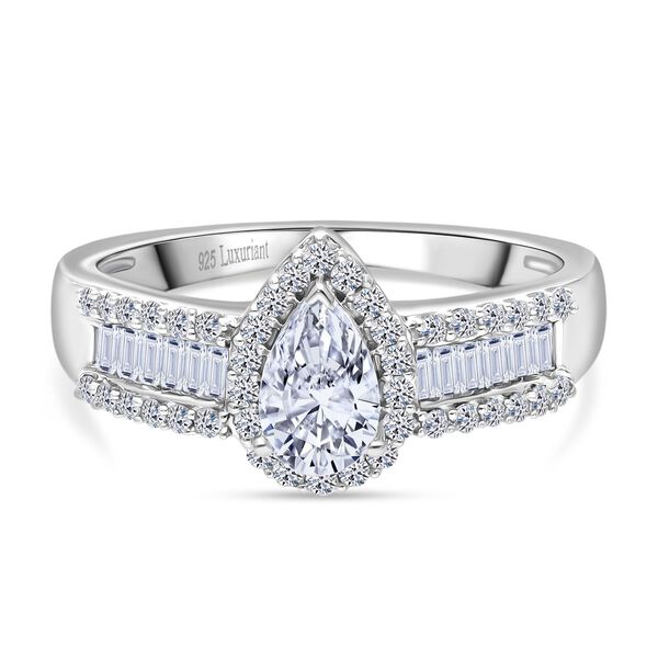 LUXURIANT DIAMOND - Lab Grown Diamant VS-EF IGI zertifiziert Ring 925 Silber rhodiniert (Gr&ouml;&szlig;e 19.00) ca. 1.00 ct