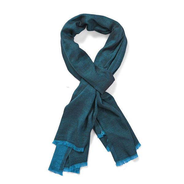 Eleganter Wende-Schal aus Netzgewebe, Viskose, 70x200 cm, Petrol image number 5