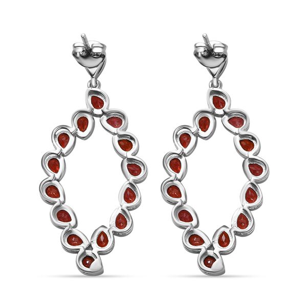 Mosambik Granat Ohrringe, ca. 6,23 ct. image number 5