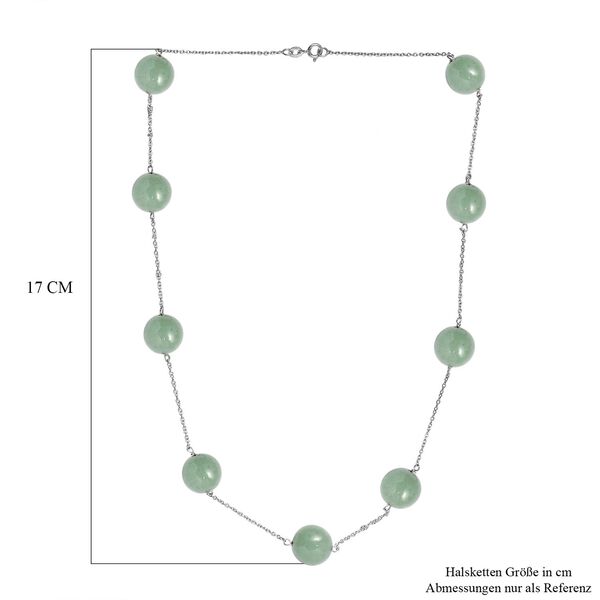 Grüne Aventurin-Halskette, 50 cm - 40 ct. image number 6