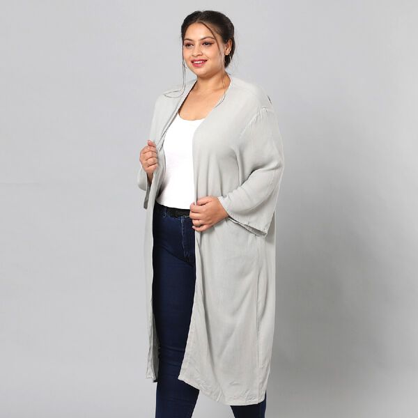 Einzigartiger Duster Kimono, Einheitsgr&ouml;&szlig;e, Perle image number 4