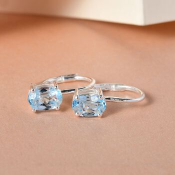 Himmelblaue Topas-Ohrringe - 1,83 ct.