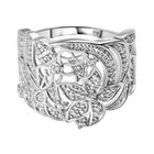 Weißer Diamant Ring Messing (Größe 16.00)