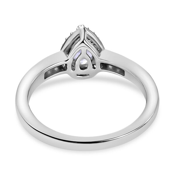 Tansanit und Zirkon Ring - 0,55 ct. image number 6