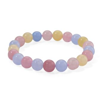 Flexibles Multi Beryll Quarzit Armband - 150 ct.