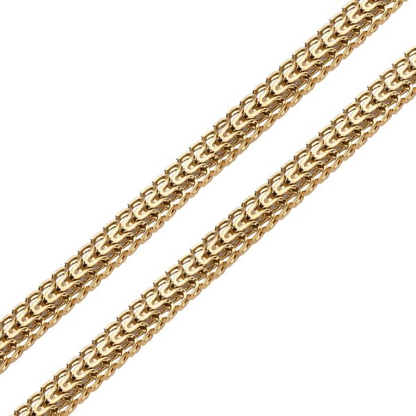 Spiga-Halskette, goldfarben, ca. 45 cm, reiner Edelstahl ca. 22,48g image number 2