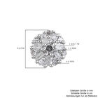 Diamant Cluster Ohrstecker 925 Silber platiniert ca. 0,15 ct image number 4