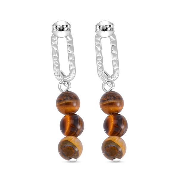 Tigerauge Ohrringe - 25 ct. image number 5