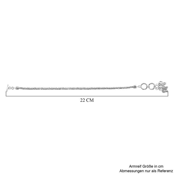 Royal Bali Kollektion- Armband mit Schmetterlings-Charme in 925 Silber, 20cm image number 5