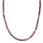 Fuchsia-grüner Regenblumen-Yuhua-Quarzit Halskette, ca. 80.00 ct