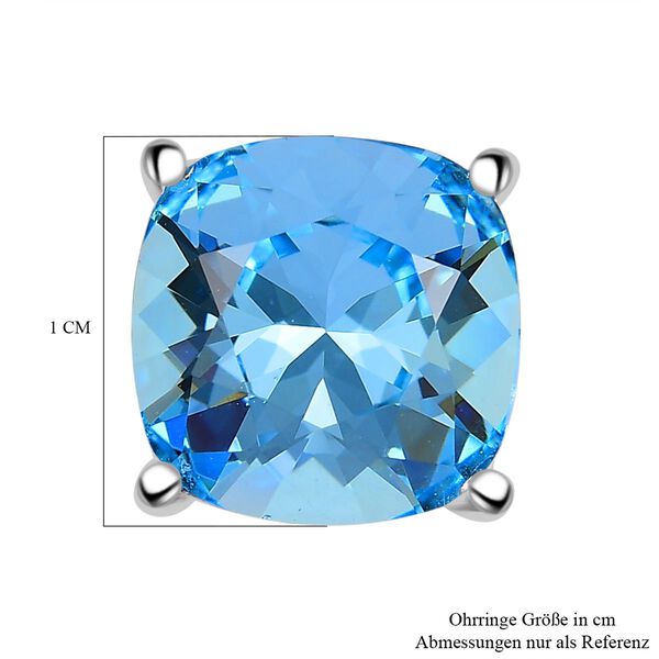 J Francis gefertigt mit SWAROVSKI- Aquamarin Swarvoski Kristall Ohrringe image number 6