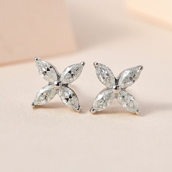 Moissanit Ohrringe- 0,56 ct. image number 2