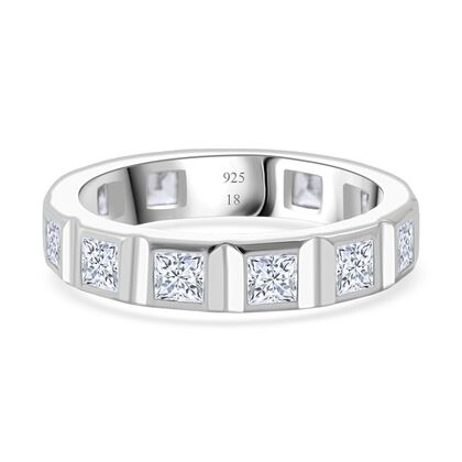Lustro Stella Wei&szlig;er Zirkonia Ring 925 Silber rhodiniert (Gr&ouml;&szlig;e 17.00)