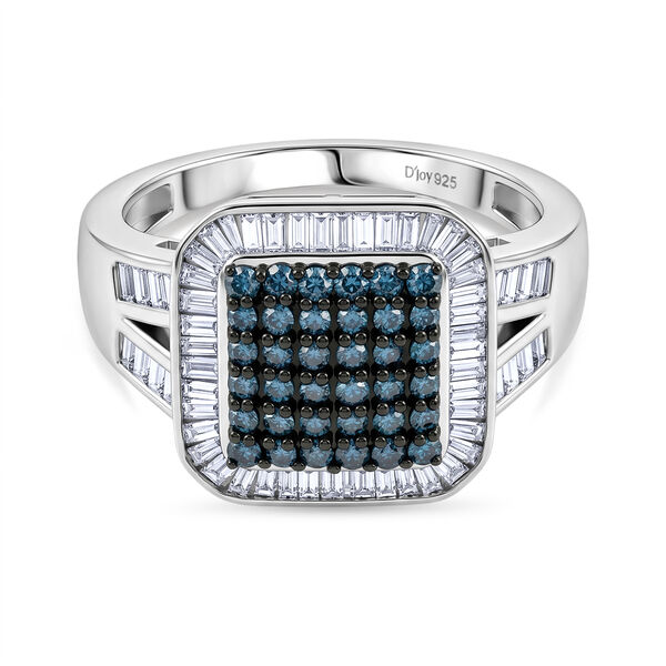 D'Joy blauer und wei&szlig;er Diamant Ring - 1 ct.