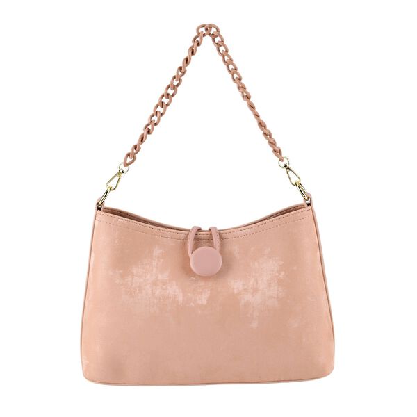 Crossbody Taschen Set 2 teilig mit Rei&szlig;verschlussfach und Innenfach 30 x 12 x 20 cm, Rosa image number 5