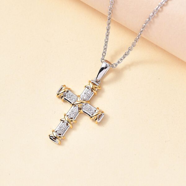 LUXURIANT SI Labor Diamant Anh&auml;nger mit 45cm Kette - 0,25 ct. image number 2