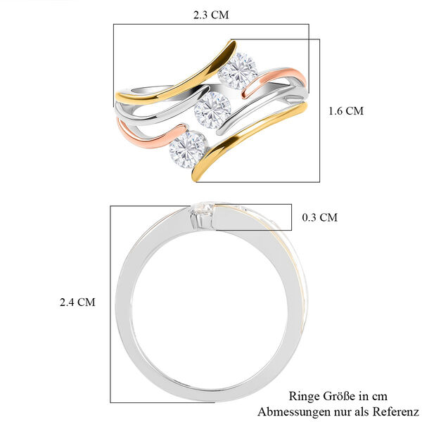 EverTrue Moissanit dreifarbiger Ring - 0,71 ct. image number 7