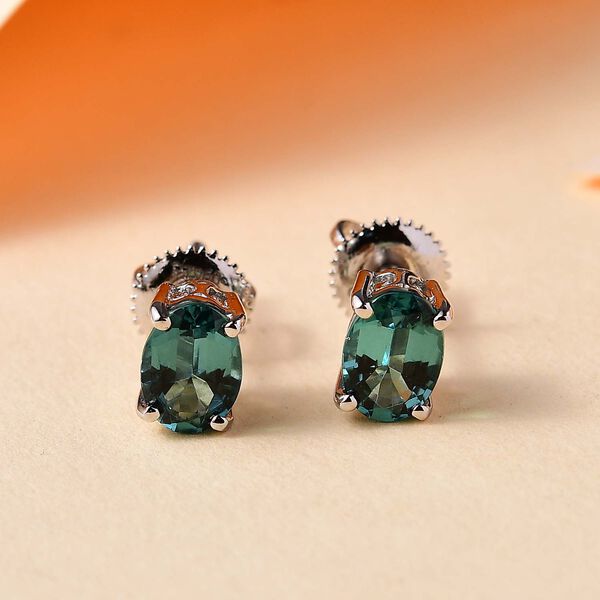 RHAPSODY AAAA Lagunen Turmalin Ohrringe in 950 Platin - 1,63 ct. image number 2