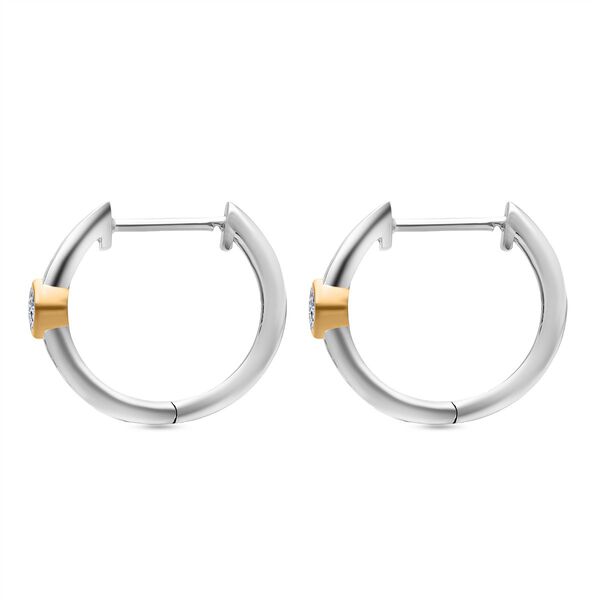 LUXURIANT DIAMOND - Lab Grown Diamant SI-GH Ohrringe 925 Silber Rhodiniert und 750 Gelbgold Vermeil ca. 0.50 ct image number 2