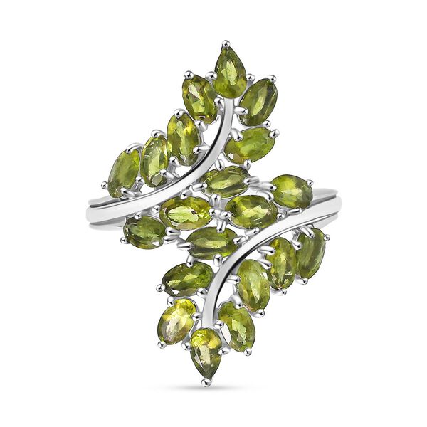 Natürlicher Peridot Ring, Edelstahl (Größe 19.00) ca. 5.31 ct image number 0