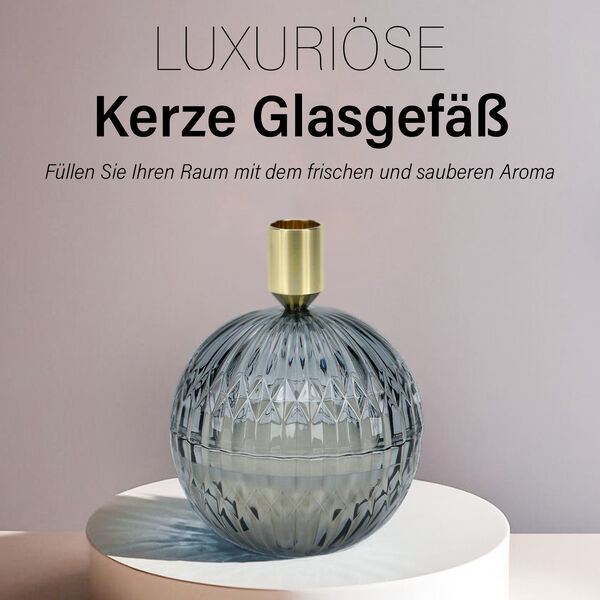 The 5th Season: Premium-Kollektion: Duftkerze im Glas, 20h Brenndauer, Lavendel-Vanille image number 2