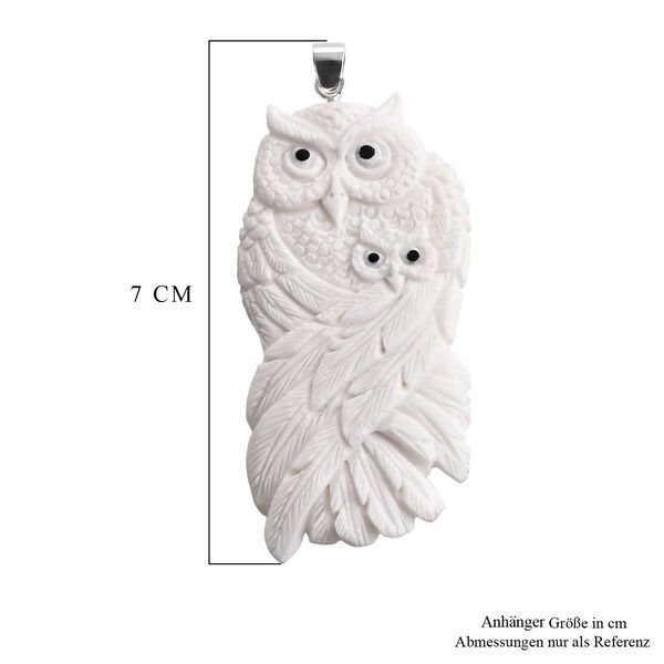 Ox Bone Anh&auml;nger 925 Silber ca. 48.10 ct image number 5