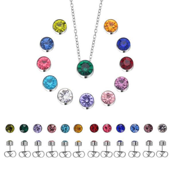 Austauschbarer mehrfarbiger Kristall set image number 0