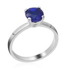 AA Blauer Spinell-Ring, 925 Silber platiniert  ca. 1,64 ct image number 2
