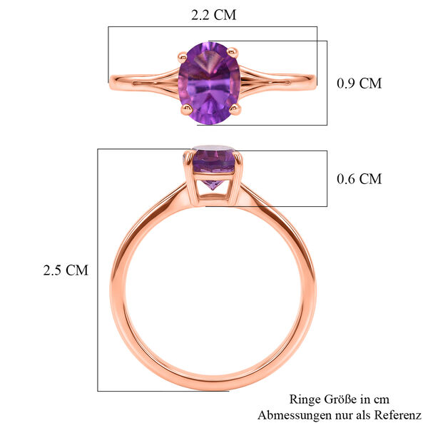 D'Joy AAA Rose De France Amethyst Ring - 1,19 ct. image number 6
