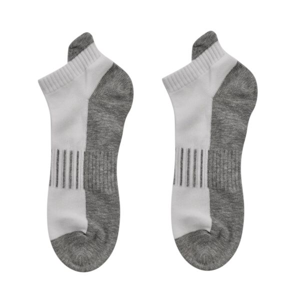 4er-Set Kupferfaser-Kompressions-Strumpfe, Antibakteriell und Anti-Geruch, S/M (36-40), Wei&szlig; und grau image number 2