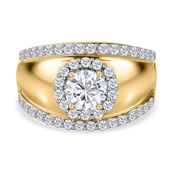 Moissanit Ring, ca. 1,19 ct.