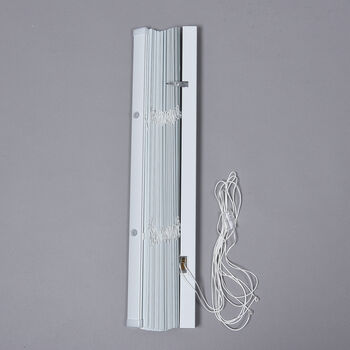 Klemmjalousie aus Aluminium, Gr&ouml;&szlig;e 60x130 cm, Wei&szlig;