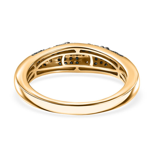 D'Joy blauer und wei&szlig;er Diamant zweifarbiger Ring - 0,35 ct. image number 5