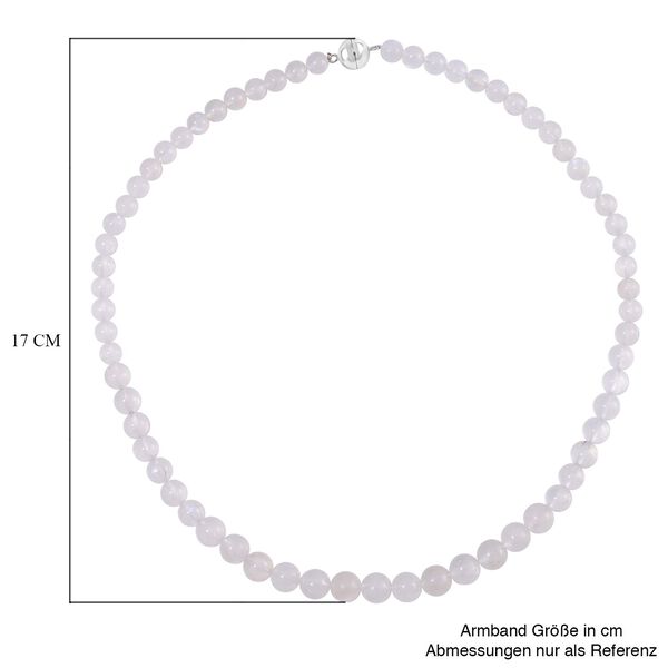 Regenbogen Mondstein Halskette, ca. 210,50 ct. image number 5