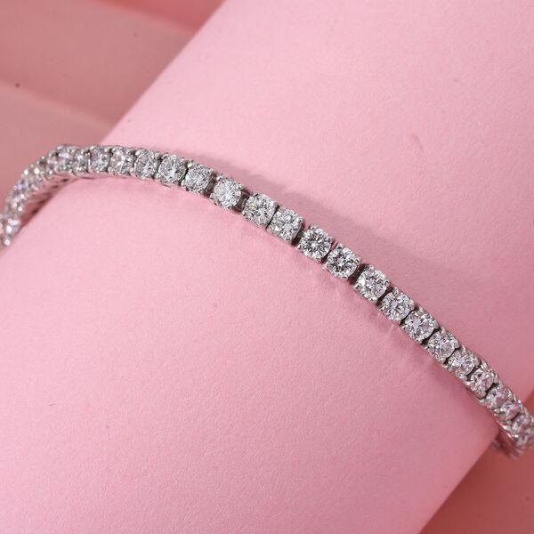 Lab Grown Diamant SI-GH Armband ca. 19 cm 925 Silber rhodiniert ca. 3,98 ct. image number 1
